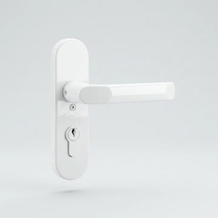 White handle finish