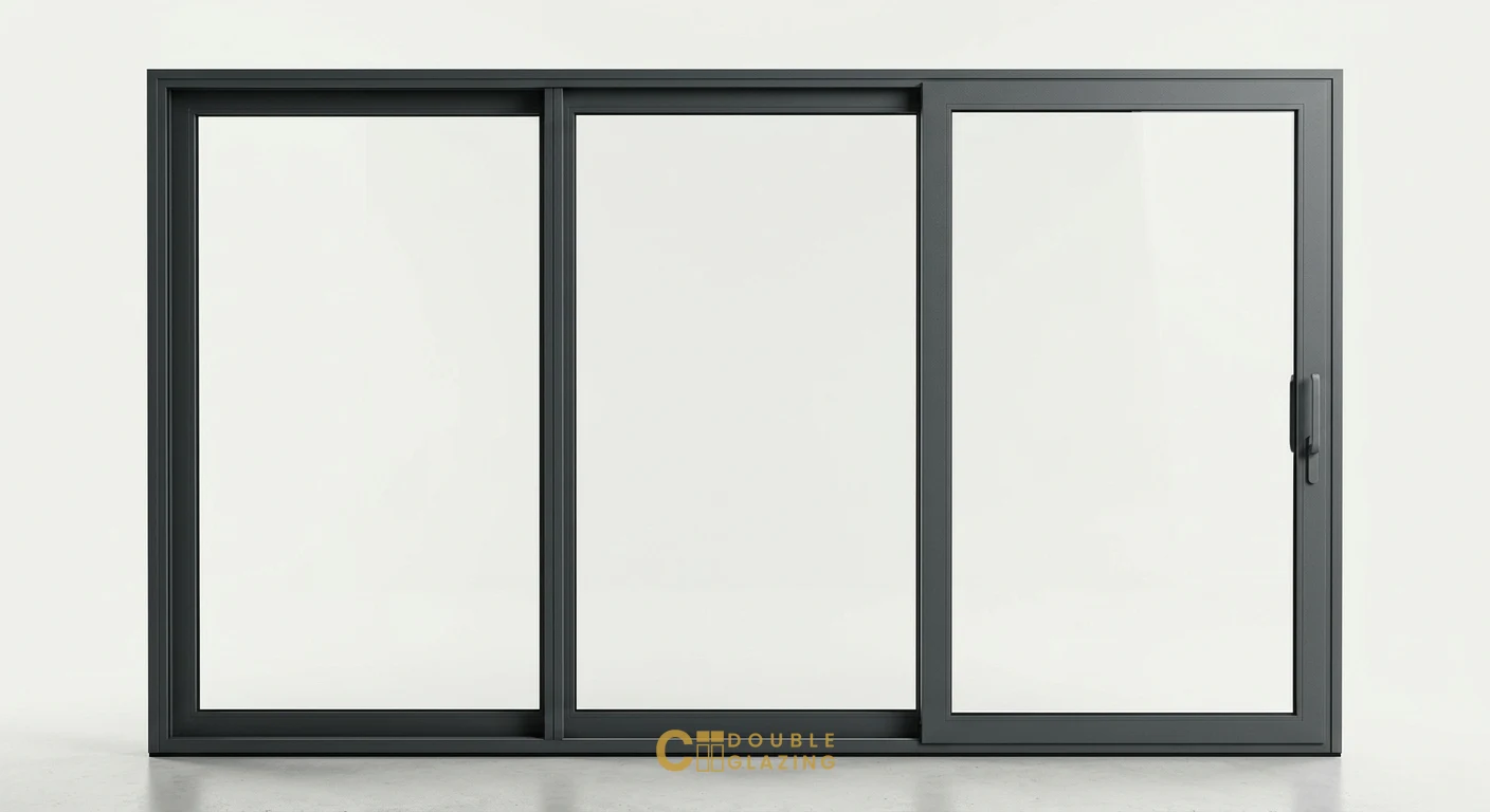 Aluminium Sliding Patio Doors in Anthracite Grey