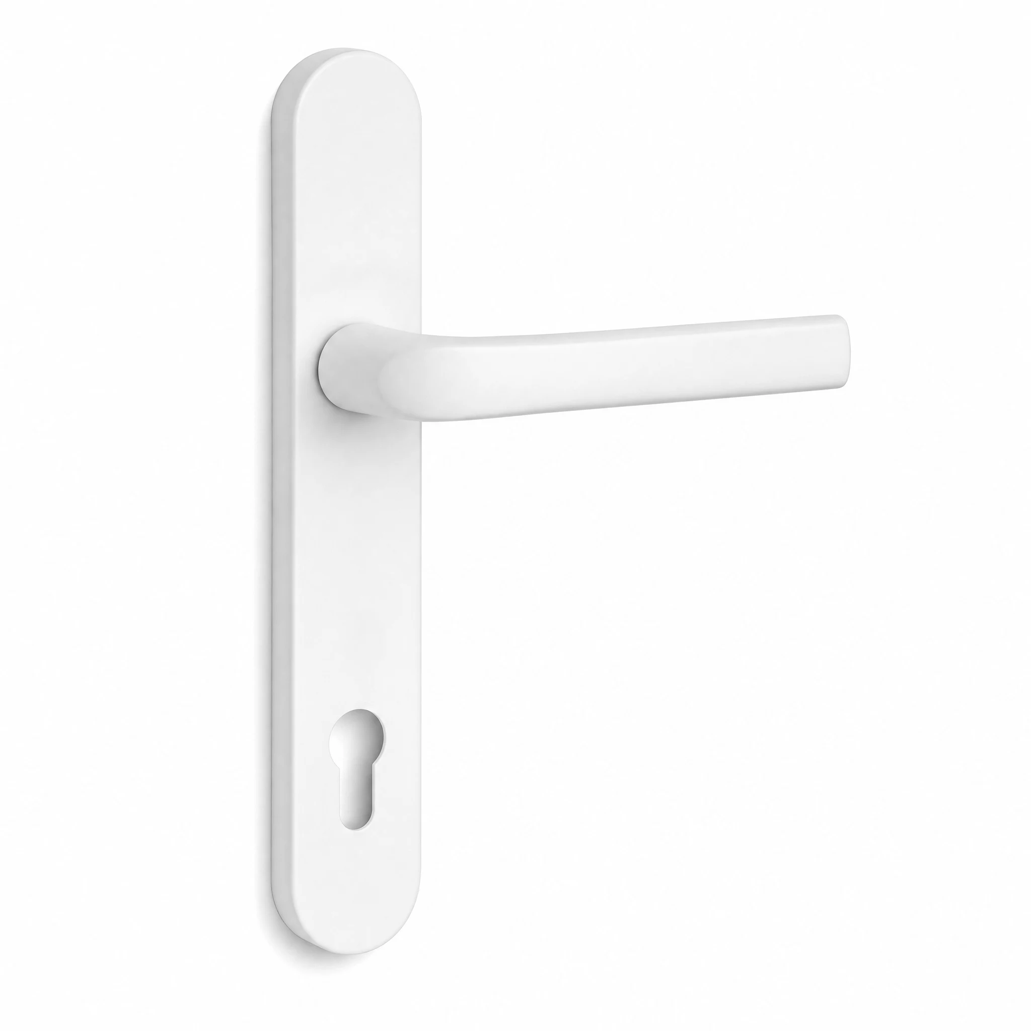White handle finish