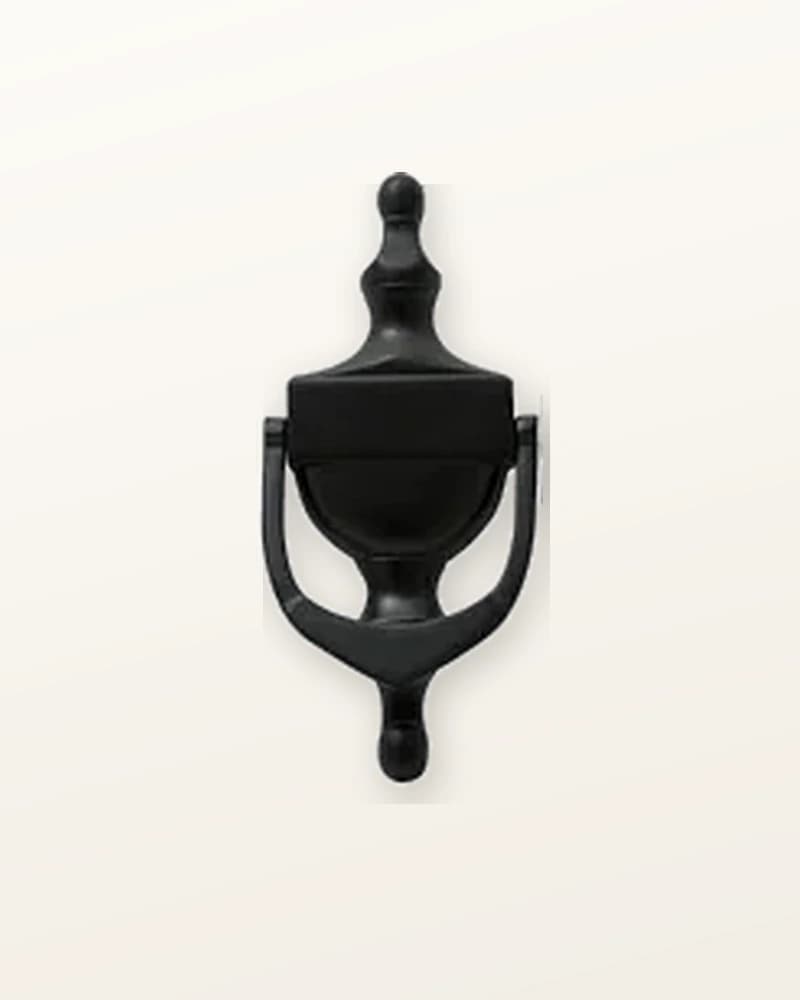Black urn door knocker