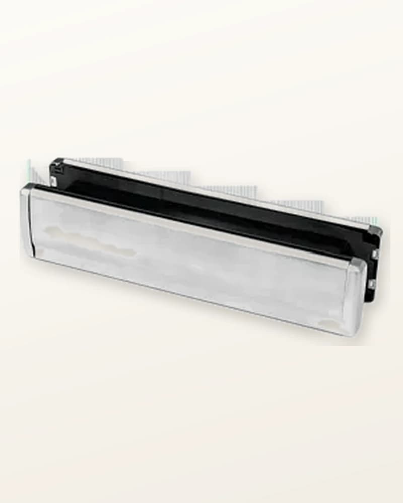 Chrome letterplate