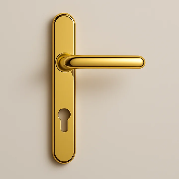 Gold handle finish