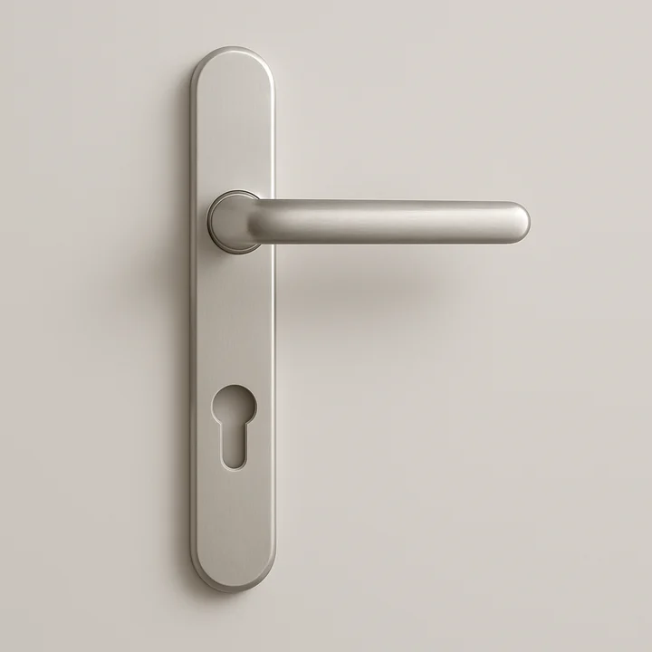 Silver handle finish
