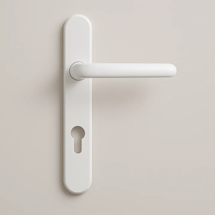 White handle finish