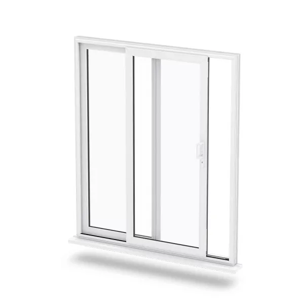 White uPVC sliding patio door, studio view