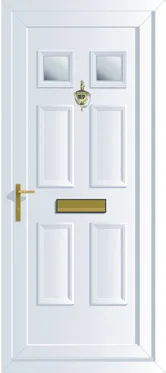uPVC Doors in White Woodgrain