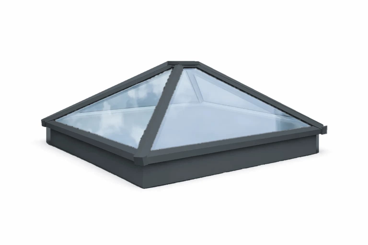 Anthracite pyramid roof lantern, studio view