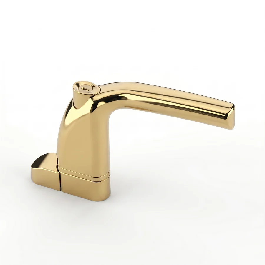 Gold handle finish