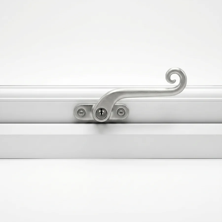Silver handle finish