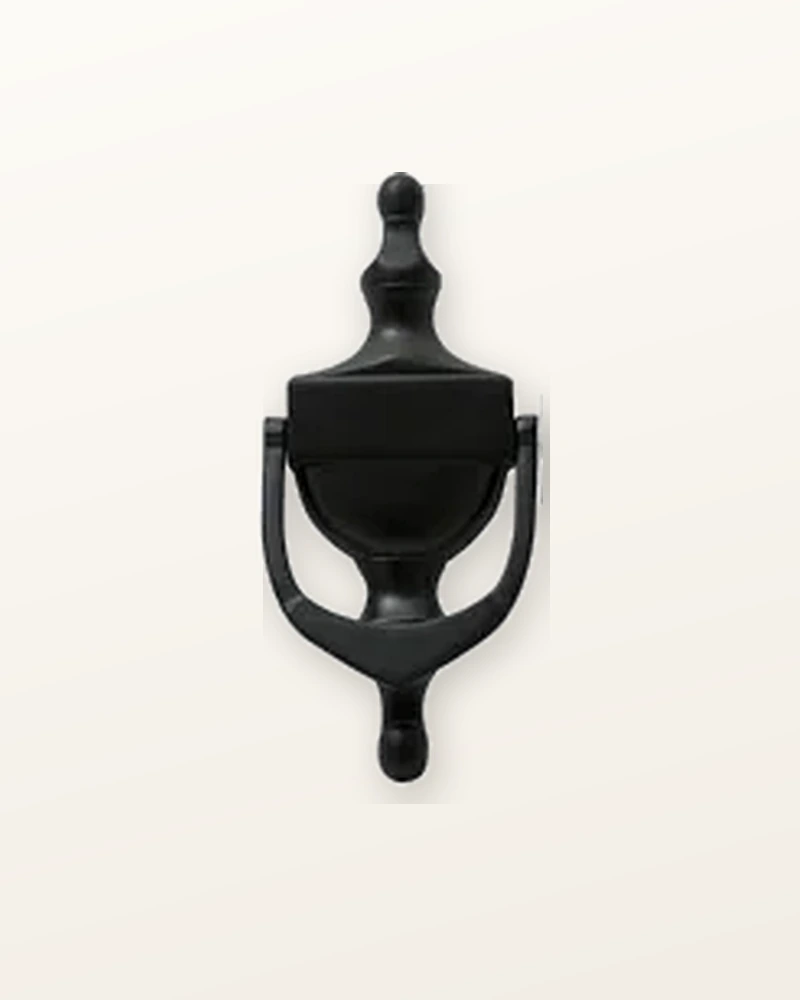 Black composite door knocker